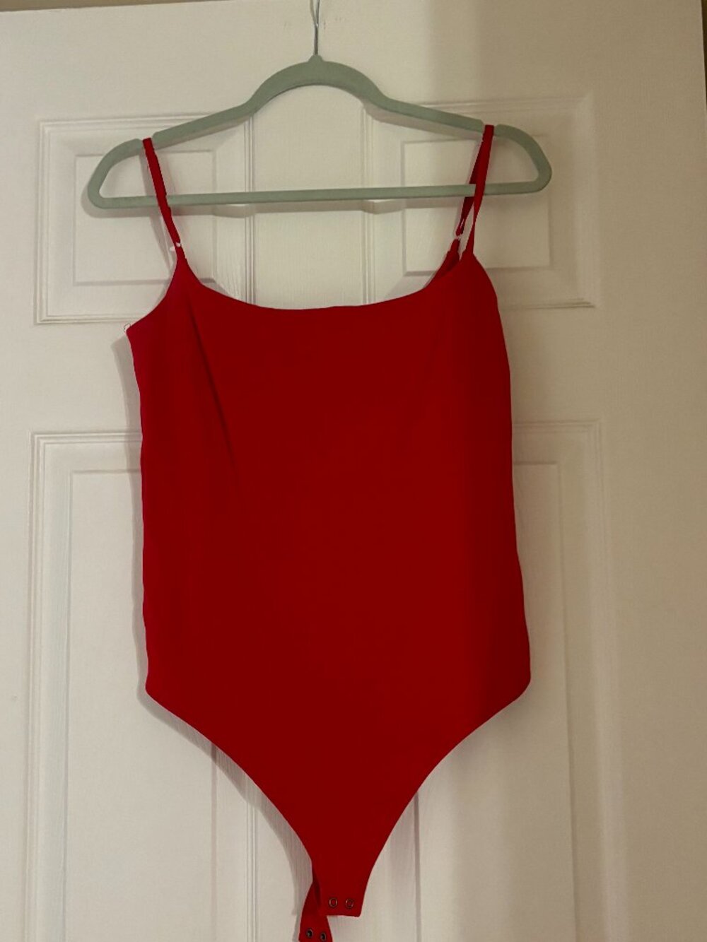 Abercrombie Bra Free Red Bodysuit size Large